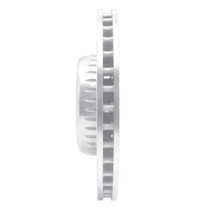 Mercedes-Benz C300 Brake Rotor (1) - Front Left - R1 Concepts - Drilled & Slotted - Silver - `15-`23